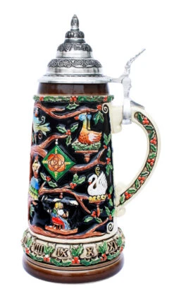 12 Days Of Christmas Beer Stein -German Beer Steins Sales Store 12 Days of Christmas Beer Stein K044 RS SM 63031.1412178346