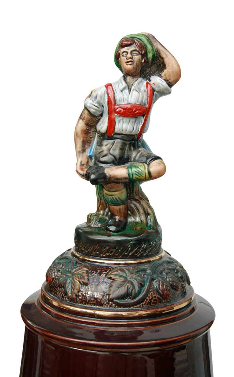 12 Liter Beer Stein With Dancing Bavarian Couple Lid - Image 8