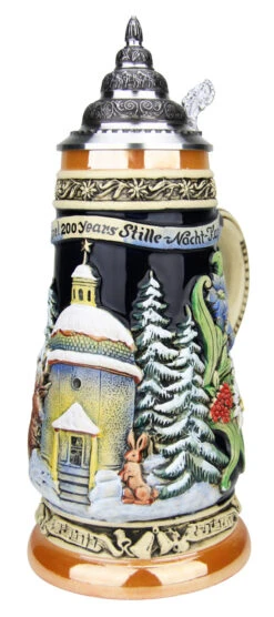 200th Anniversary Silent Night Chapel German Christmas Beer Stein | Musical 14 200th Anniversary Silent Night Chapel German Christmas Beer Stein | Musical -German Beer Steins Sales Store 200 Year Anniversary Silent Night Chapel Christmas German Beer Stein K047 RA SM 46686.1542245586