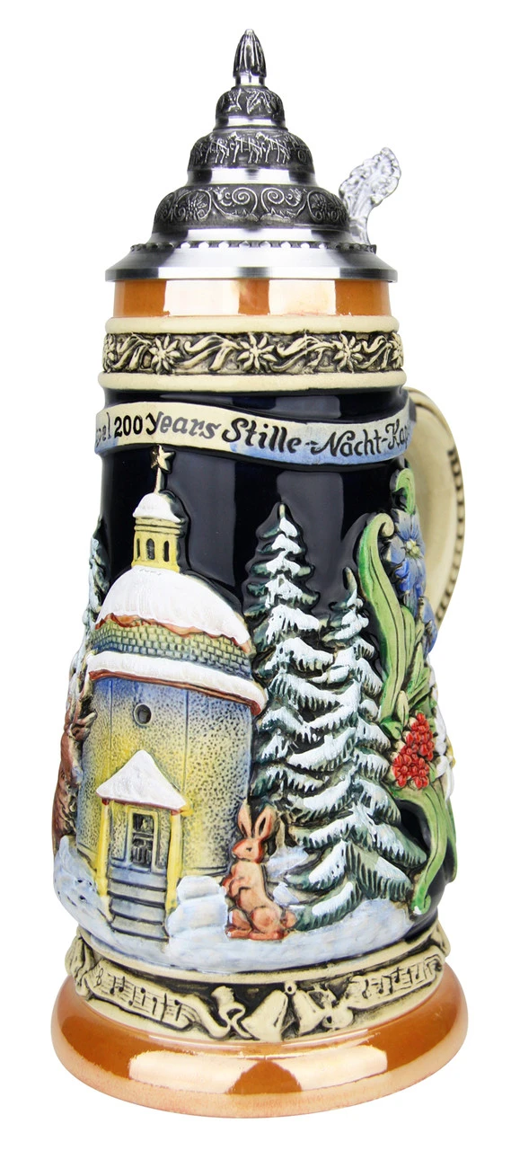 200th Anniversary Silent Night Chapel German Christmas Beer Stein 5 200th Anniversary Silent Night Chapel German Christmas Beer Stein - Image 5