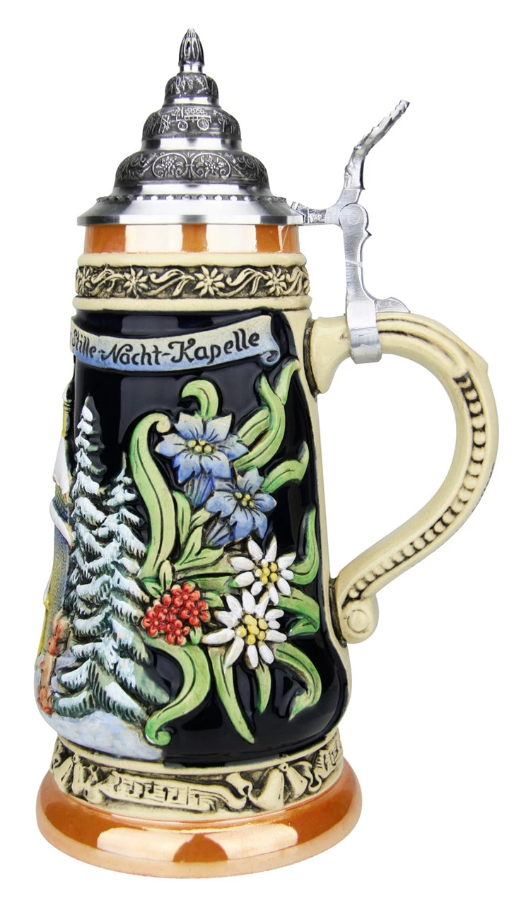 200th Anniversary Silent Night Chapel German Christmas Beer Stein 3 200th Anniversary Silent Night Chapel German Christmas Beer Stein - Image 3