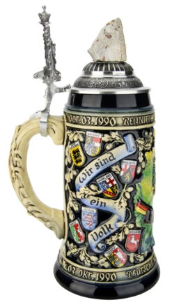 30 Years German Reunification Anniversary Beer Stein -German Beer Steins Sales Store 30 Years German Reunification Anniversary Beer Stein K717BL LS SM 24574.1591654035