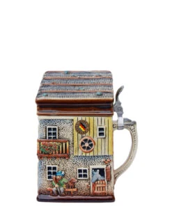 Alpine House 3D Beer Stein | 1 Liter -German Beer Steins Sales Store Alpine House 3D Beer Stein K152 RS SM 39273.1490221324