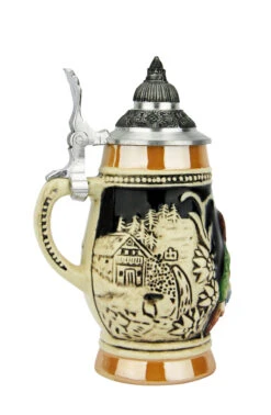 Alpine Couple Mini German Schnapps Beer Stein | 0.06 Liter -German Beer Steins Sales Store Alpine Couple Mini German Schnapps Beer Stein 0.06 Liter K500D06 LS SM 10765.1667680677