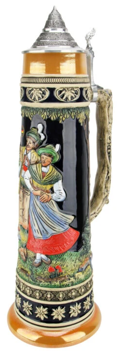 5 Liter Alpine Dance Beer Stein -German Beer Steins Sales Store Alpine Dance 5 Liter Beer Stein K300DE5 RA SM 58724.1478994004