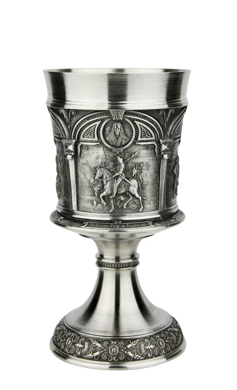 Artist Albrecht Duerer Pewter Wine Chalice - Image 4