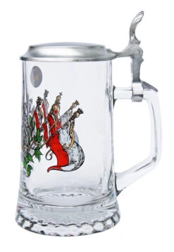 Austria Crest Glass Beer Stein 5 Austria Crest Glass Beer Stein -German Beer Steins Sales Store Austria Coat of Arms Glass Beer Stein STA1 RS SM 85107.1510241066