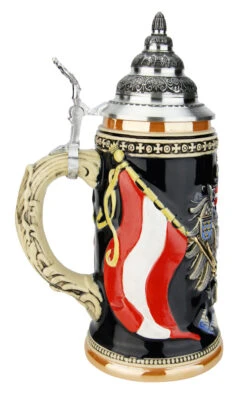 Austria Eagle Coat Of Arms Beer Stein 7 Austria Eagle Coat Of Arms Beer Stein -German Beer Steins Sales Store Austria Eagle Coat of Arms Beer Stein K1014 LS SM 19132.1591218339