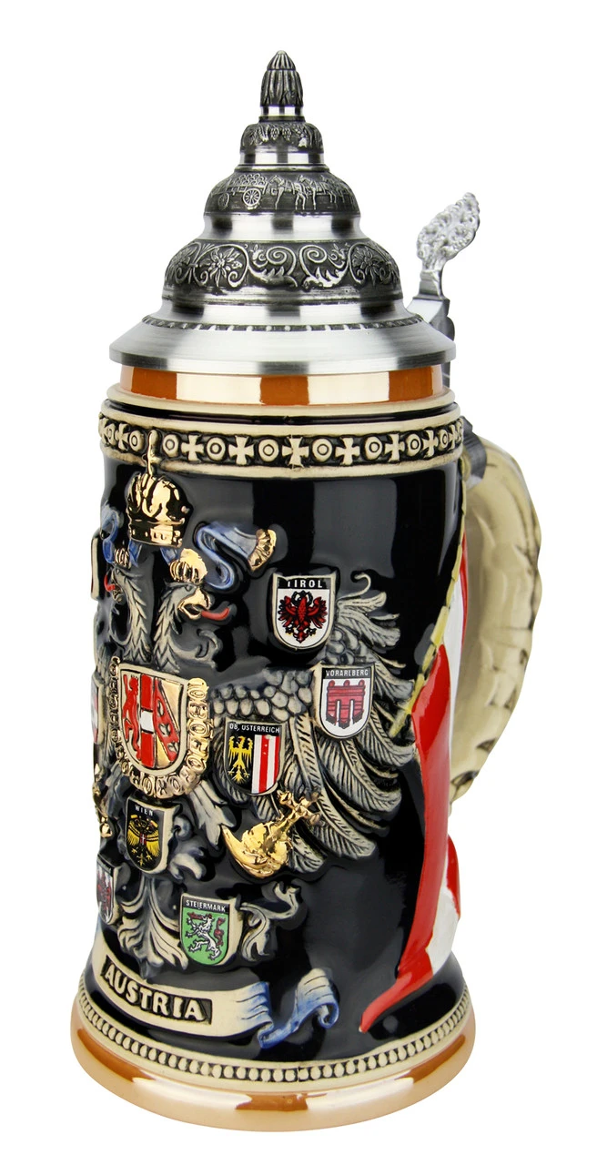 Austria Eagle Coat Of Arms Beer Stein 5 Austria Eagle Coat Of Arms Beer Stein - Image 5