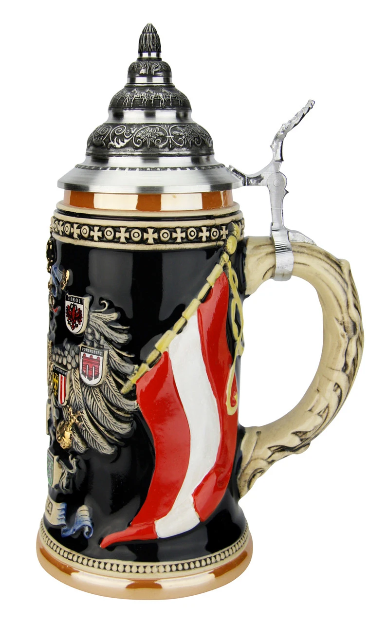 Austria Eagle Coat Of Arms Beer Stein 4 Austria Eagle Coat Of Arms Beer Stein - Image 4