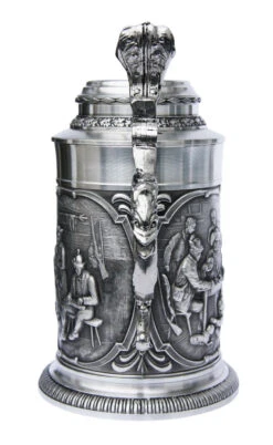 Austria Pewter Beer Stein -German Beer Steins Sales Store Austria Pewter Beer Stein AS10944 Back SM 17787.1398608743