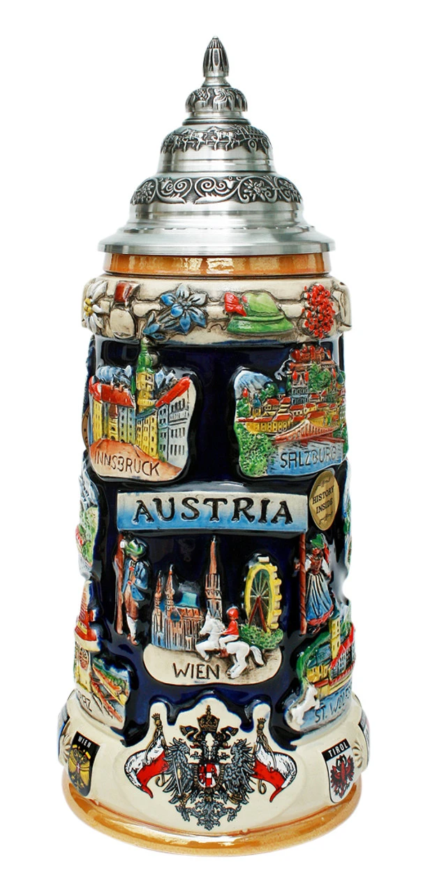 Austria Commemorative Beer Stein 1 Austria Commemorative Beer Stein