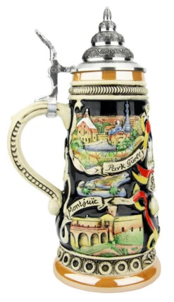 Barcelona Spain Beer Stein -German Beer Steins Sales Store Barcelona Spain Beer Stein K307BA LS SM 81347.1574957536