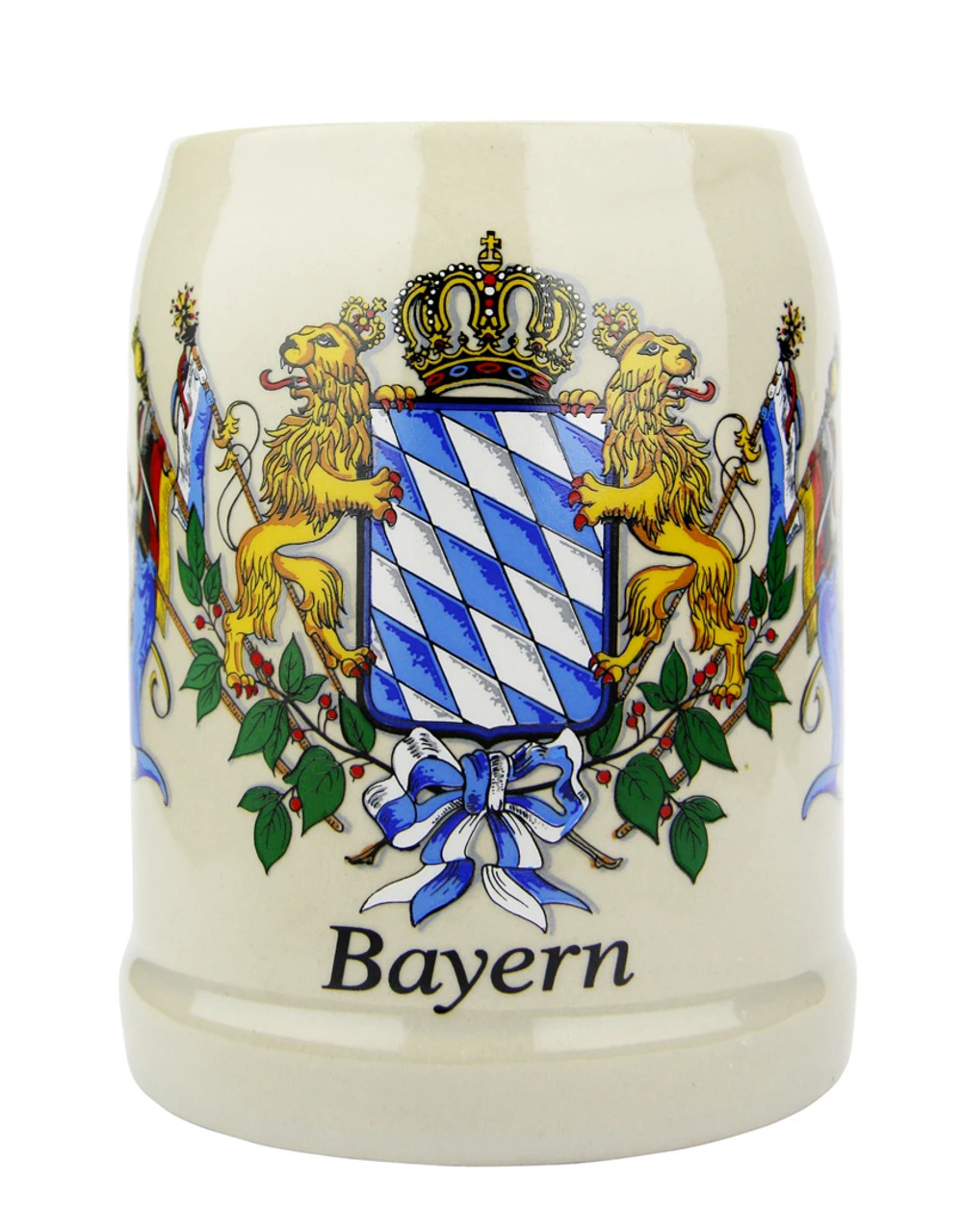 Bavaria Crest German Stoneware Beer Mug 0.5 Liter 2 Bavaria Crest German Stoneware Beer Mug 0.5 Liter - Image 2