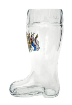 Bavaria Crest Glass Beer Boot 0.5 Liter 11 Bavaria Crest Glass Beer Boot 0.5 Liter -German Beer Steins Sales Store Bavaria Crest Glass Beer Boot 0.5 Liter Side SM 76220.1510242216