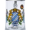 Bavaria Crest Glass Beer Stein
