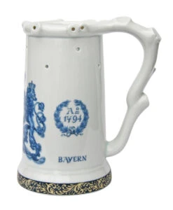 Zimmermann Bavaria Crest Porcelain Puzzle Beer Stein Blue