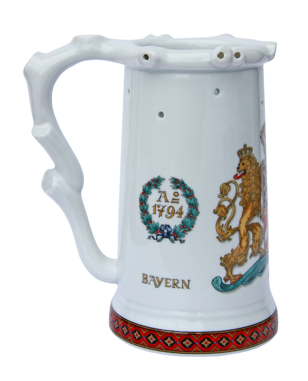 Zimmermann Bavaria Crest Porcelain Puzzle Beer Stein - Image 2