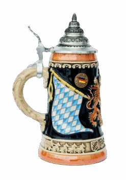 Bavaria Lion Crest Beer Stein -German Beer Steins Sales Store Bavaria Lion Crest Beer Stein K200WB LS SM 19659.1395851639