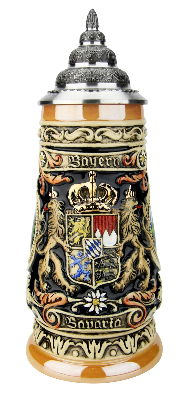 Bavaria Oberammergau German Beer Stein 5 Bavaria Oberammergau German Beer Stein - Image 5