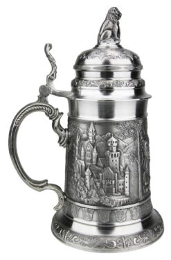 Bavaria Pewter Beer Stein -German Beer Steins Sales Store Bavaria Pewter Beer Stein AS60192 LS SM 92103.1511053589