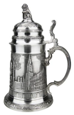 Bavaria Pewter Beer Stein -German Beer Steins Sales Store Bavaria Pewter Beer Stein AS60192 RS SM 56410.1511053590