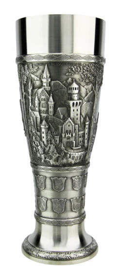 Bavaria Pewter Wheat Beer Tulip -German Beer Steins Sales Store Bavaria Pewter Wheat Beer Tulip AS60205 Side 2 SM 96041.1605828304