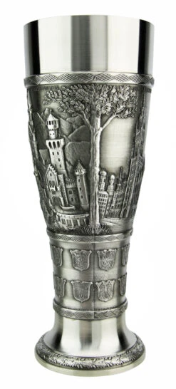 Bavaria Pewter Wheat Beer Tulip -German Beer Steins Sales Store Bavaria Pewter Wheat Beer Tulip AS60205 Side 3 SM 83830.1605828233