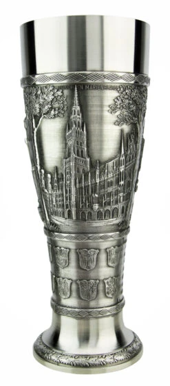 Bavaria Pewter Wheat Beer Tulip -German Beer Steins Sales Store Bavaria Pewter Wheat Beer Tulip AS60205 Side 4 SM 87196.1605828357
