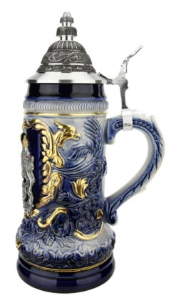 Bavaria Royal Lion Crest Beer Stein -German Beer Steins Sales Store Bavaria Royal Lion Crest Beer Stein ZB14232169 RS SM 79202.1618258195