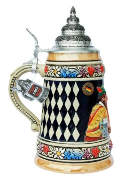 Bavarian Arm Wrestler Beer Stein -German Beer Steins Sales Store Bavarian Arm Wrestler Beer Stein K365 LS SM 48798.1489161654