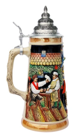 Bavarian Beer Garden Beer Stein 5 Bavarian Beer Garden Beer Stein -German Beer Steins Sales Store Bavarian Beer Garden Beer Stein K714Z LS SM 83787.1401226571