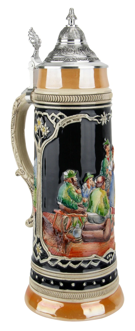 Bavarian Hunters Traditional Style 2 Liter Beer Stein - Image 2