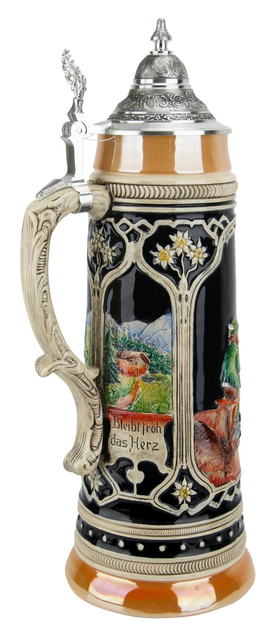 Bavarian Hunters Traditional Style 2 Liter Beer Stein - Image 3
