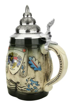 Bavarian Lederhosen 3D Beer Stein -German Beer Steins Sales Store Bavarian Lederhosen 3D Beer Stein K280 RA SM 99176.1618434564