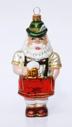 Bavarian Oktoberfest Santa Christmas Ornament