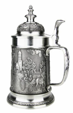 Bavarian Village Maypole Pewter Beer Stein -German Beer Steins Sales Store Bavarian Village Maypole Pewter Beer Stein DN8545SDZ RS SM 64008.1541621537
