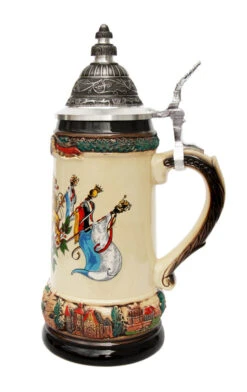 Bayern Flags Coat Of Arms Deutschland Beer Stein -German Beer Steins Sales Store Bayern Coat of Arms Deutschland German Beer Stein ZB1413906BF RS SM 49015.1634908610