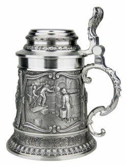 Beer Brewers Pewter Beer Stein -German Beer Steins Sales Store Beer Brewers Pewter Beer Stein AS10346 RS SM 57149.1511122344
