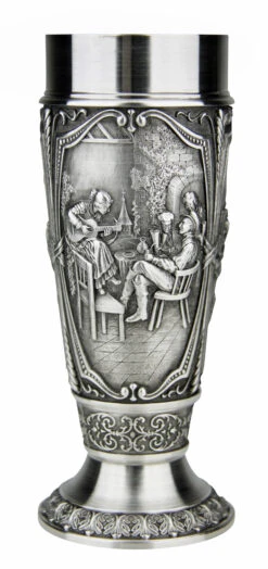 Beer Brewers Pewter Pilsner Tulip Cup -German Beer Steins Sales Store Beer Brewers Pewter Pilsner Tulip Cup AS10325 Side2 SM 50039.1550678798