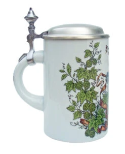 Zimmermann Beer Maiden Porcelain Beer Stein -German Beer Steins Sales Store Beer Maiden Porcelain Beer Stein Z149 LS SM 19282.1425240525