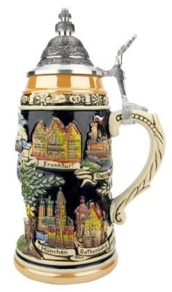 Beer Garden Panorama Grotto Stein | 1 Liter -German Beer Steins Sales Store Beergarden Panorama Grotto Beer Stein ZB1993996 RS SM 83977.1574958463