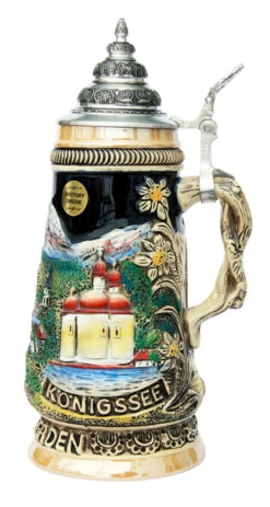 Berchtesgaden Souvenir Beer Stein -German Beer Steins Sales Store Berchtesgaden Souviner Beer Stein K3562 RS SM 71896.1401299234