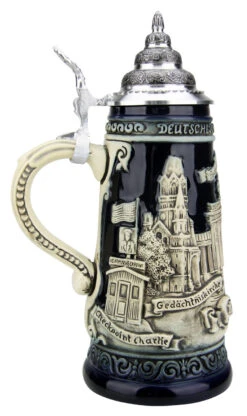 Berlin Beer Stein Cobalt -German Beer Steins Sales Store Berlin Beer Stein Cobalt K303BBLE LS SM 17836.1556046729