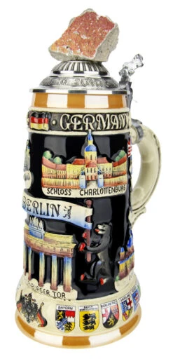 Berlin Wall Beer Stein 8 Berlin Wall Beer Stein -German Beer Steins Sales Store Berlin Wall Beer Stein K309BW RA SM 83421.1594189086