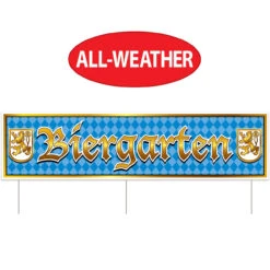 Biergarten All Weather Party Yard Sign -German Beer Steins Sales Store Biergarten All Weather Party Yard Sign S56038 5 25252.1689717318