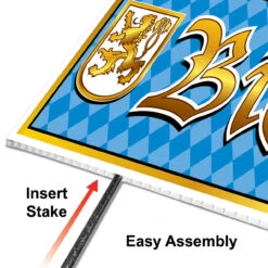 Biergarten All Weather Party Yard Sign -German Beer Steins Sales Store Biergarten All Weather Party Yard Sign S56038 6 66966.1689717319