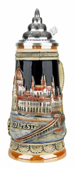 Budapest Beer Stein -German Beer Steins Sales Store Budapest Beer Stein K305BV A2 SM 85703.1491349670