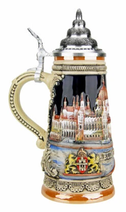 Budapest Beer Stein -German Beer Steins Sales Store Budapest Beer Stein K305BV LS SM 45665.1491349671