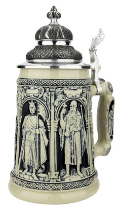 Crusaders Beer Stein | Cobalt 9 Crusaders Beer Stein | Cobalt -German Beer Steins Sales Store Crusaders Beer Stein Cobalt KT1338EZ RA SM 40149.1633472729